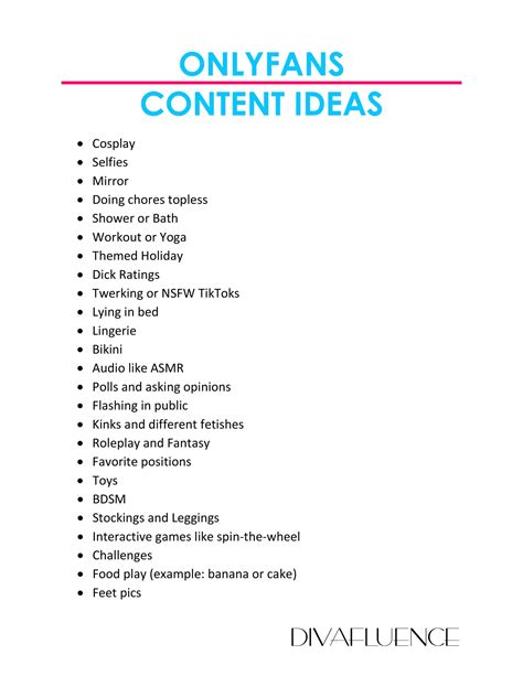 Top 101 OnlyFans Content Ideas to Amplify Your。